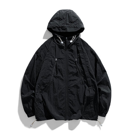 Sun Protection Clothing Men's Summer Cardigan Thin Breathable Jacket New Anti-Uv Outdoor Fishing Men's Sun Protection Clothing