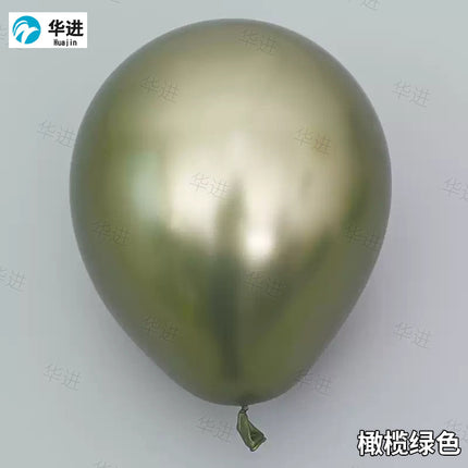 Cross-border wholesale 2.8g 12-inch metal balloon birthday decoration balloon wedding arrangement metal latex balloon