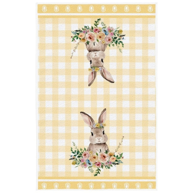 Cross-border Easter Kitchen Towel Absorbent Dishwashing Cloth Holiday Atmosphere Decorative Hand Towel Household Cleaning Cloth