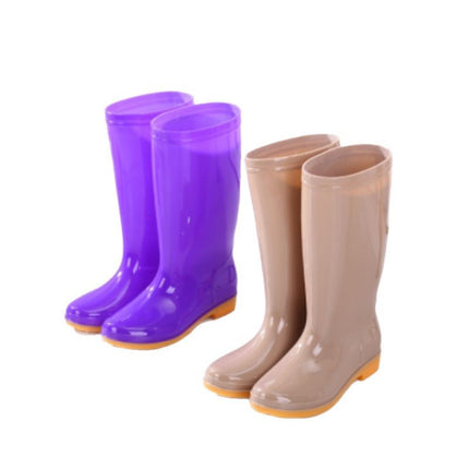 Four-Season High-Top Women's Rain Boots, Canteen Cleaning Waterproof Shoes, Bathroom Rubber Shoes, Labor Protection Rain Boots, Mother's Work Boots, Water Boots