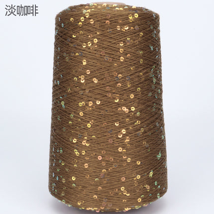 Silk Joy/Tencel Iridescent Sequin Hand-Knitted Yarn Ball Colorful Tencel Sequin Yarn Wholesale 500g