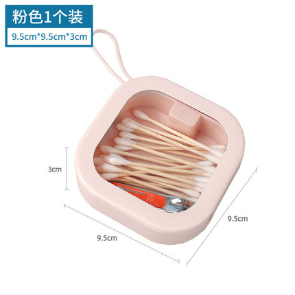 Jewelry Box Portable Travel Portable Push Box Hair Accessories Cosmetic Storage Box Multifunctional Press Storage Box