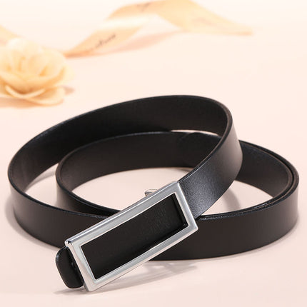 Belt Women's Leather Simple Fashion Women's Professional Belt Women's South Korea Dress Decorative Suit Trendy Belt