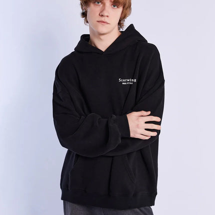 Men's Sweatshirt Hoodie Spring and Autumn Korean Fashionable Loose Letter Printed Pullover Long-sleeved T-shirt Top Trendy Men's