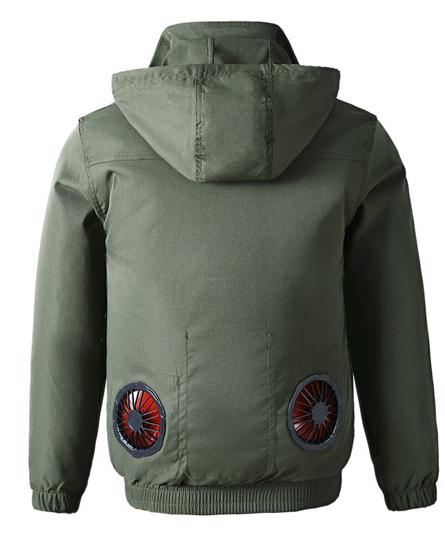 Summer Cooling Air-conditioning Clothing Camouflage Clothing Summer-heat Protection Workplace Workers Labor Protection Clothing Workwear Unisex Outdoor Work Clothes for Men and Women