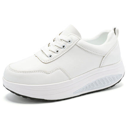 Popular White Shoes for Women, Mother's Shoes, 2025 Spring & Fall New Rocking Shoes, Sports Shoes, Thick-Soled Casual Shoes, Breathable Shoes