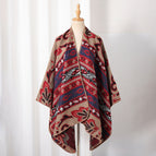 Slit scarf-red