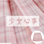 Girl's thoughts plaid skirt / XS