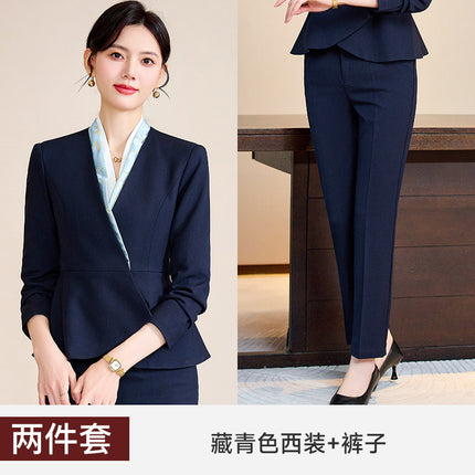 Case Field Customer Service Professional Suit suit Women's Spring and Autumn Temperament High-end Club Tooling Hotel Reception Work Clothes