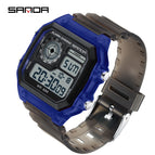 Transparent blue