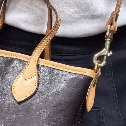 Large-Capacity New High-End Vegetable Basket Commuter Women's Fashion Bag Versatile Satchel Work Shoulder Bag 2153
