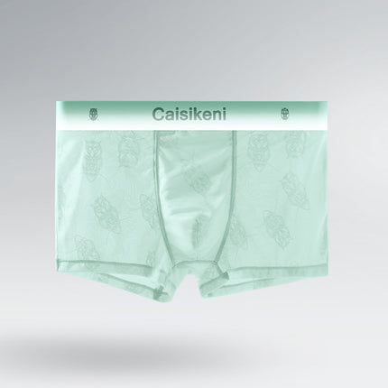Chinese Valentine's Day Gift Men's Ice Silk Shorts Mesh Quick-Drying Boxer Briefs Summer Ultra-Thin Breathable Fashion