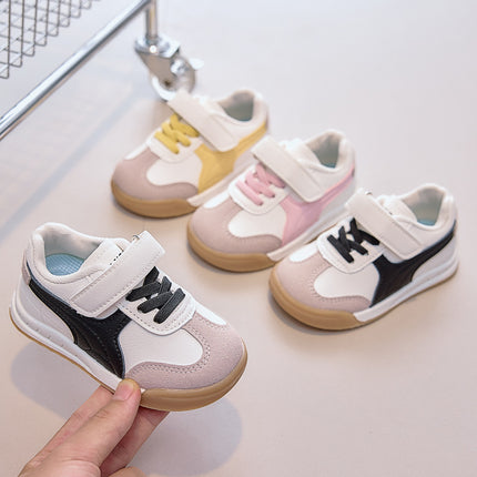 2026 Autumn New Children's Sports Shoes Forrest Gump Shoes Fashionable Leather Panel Shoes Boys' Casual Shoes Girls' Shoes Wholesale