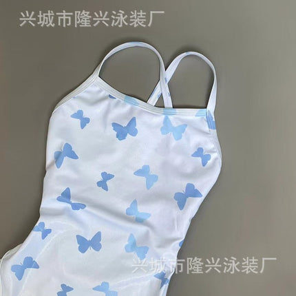 A variety of racing swimsuit 2025 new one-piece professional competitive swimsuit oil bright gilded high-end simple girl