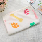 60*40cm / 280g color bone paw print White