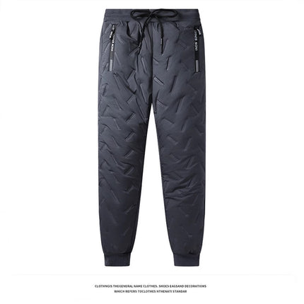 On behalf of the hair fleece-lined warm three-piece set suit winter lamb velvet cotton-padded coat cold-proof vest casual trousers men