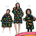Multicolor dinosaur warm clothing / Adult