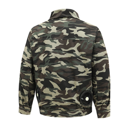 Heatstroke Prevention and Cooling Air Conditioning Clothes Men's Work Clothes Refrigeration with Fan Charging Site Labor Protection Clothes Welder Jacket