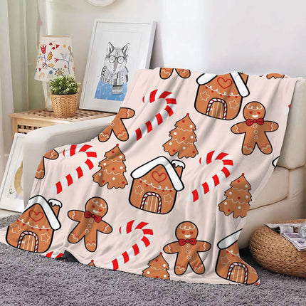 Christmas Decoration Blanket Holiday Blanket Red Festive Blanket Christmas Tree Polo Sofa Blanket Flannel Blanket