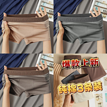 Maillard Cotton Men's Underwear Breathable Boxers Sports Loose Youth Boxer Underwear Men's Trendy