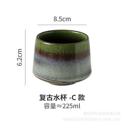 Japanese Style Kiln Change Matcha Tea Cup Creative Large Household Tea Cup Office Handy Coffee Cup Personalized Ceramic Cup