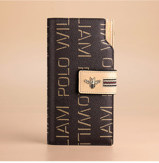 King Paul Wallet Women's Long Wallet Women's Wallet Leather Wallet Women's Mobile Phone Wallet Anti-theft Brush Wallet