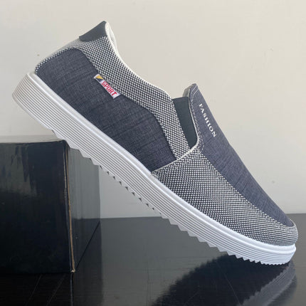 Men's Shoes Autumn Breathable Old Beijing Cloth Shoes Men's Casual Lazy One-Step Low-Top Canvas Shoes All-Match Board Shoes