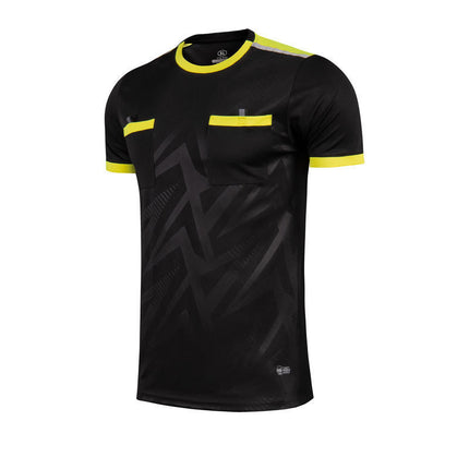 Quick-drying football referee uniform suit men's printed team uniform adult Referee Jersey student competition equipment football uniform summer