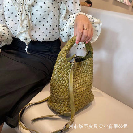 Niche Design Handmade Woven Bag Women's Western-style Bag Women's Bag Small Bag Large Capacity Vegetable Basket Bag