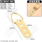 Gold three-eye lifting ring (thick wire)/1 (without screws)