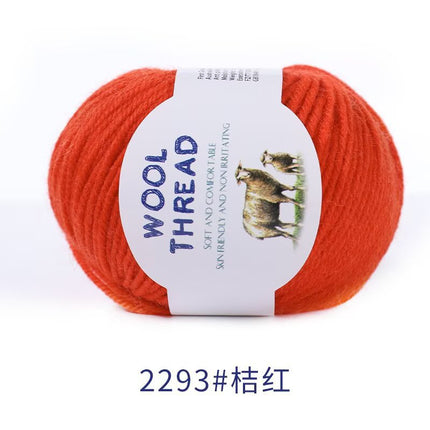 Cross-Border Wholesale Merino Wool Thread Handmade Stick Needle Hand Knitted Sweater Wool Pants Jacket Hat Scarf Shawl Thread