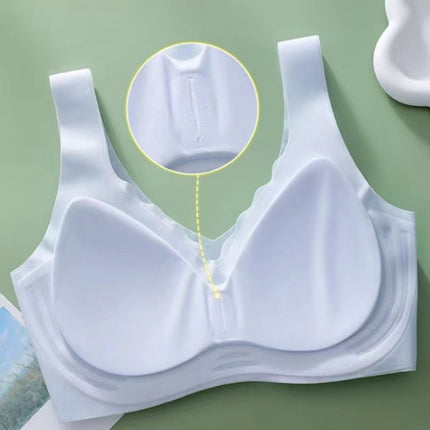 Women's Summer Ultra-thin Small Chest Gathering Vest Non-rimless Sports Yoga Bra