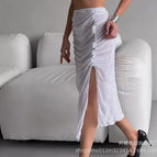 White individual long gauze skirt (ready in stock) / S