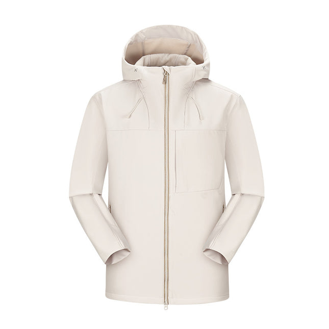 Mountain-Style Couple's Softshell Jacket, Outdoor Sports Windproof and Waterproof Cycling, Camping and Mountaineering Three-Dimensional Jacket