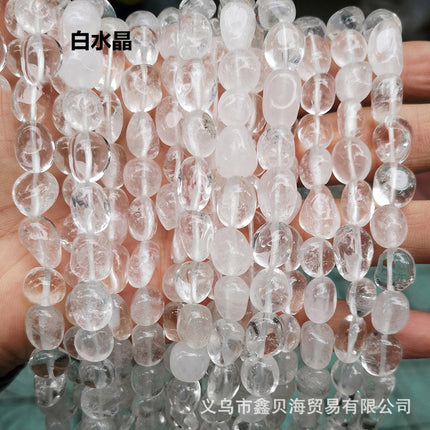 8-10mm natural stone loose beads amethyst agate straight hole gravel diy jewelry accessories amorphous beads