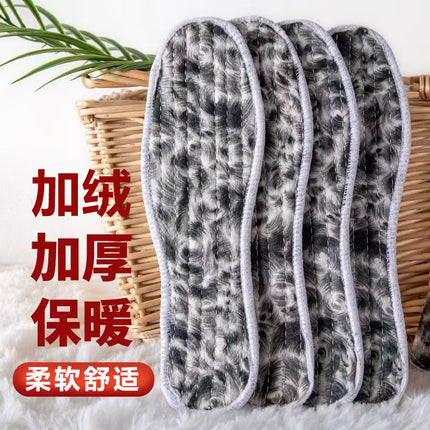 Wholesale Winter Fleece-Lined and Thickened Shoes with Imitation Alpaca Wool Warm Insoles, Cold-Proof, Moisture-Absorbing, Sweat-Absorbing, Odor-Resistant Felt Insoles