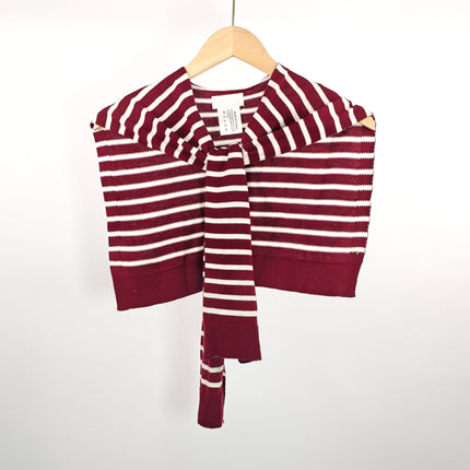 Korean Style New Striped Knitted Shawl for Women, Suitable for Spring and Autumn, Air-Conditioned Rooms, Office, Versatile and Fashionable Shoulder Scarf