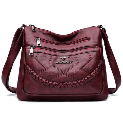 Bags for Women 2025 New Style Mom Bag Versatile Fashionable Shoulder Bag Soft Leather Middle-Aged Ladies Large Capacity Crossbody Bag Pu