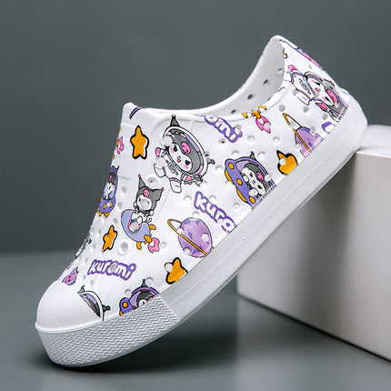 2025 Cross-Border Luchi Crocs Couple Graffiti Men's and Women's Casual Baotou Wading Outdoor Beach Breathable Sandals