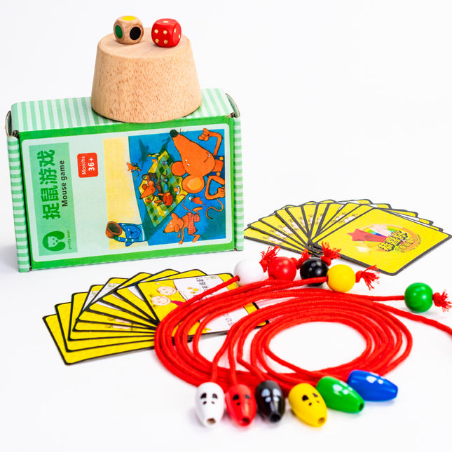 Cat and Mouse Board Game Same Style Early Childhood Education Concentration Training Insect Catching Toy Parent-Child Interactive Board Game