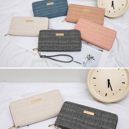 New Korean Style Fashionable Small Fragrance Wallet Women's Long Simple Student Multi-Card Slot Large Capacity Card Holder Coin Purse