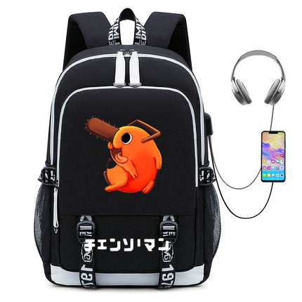 Anime Chainsaw Man Chainsaw Man peripheral schoolbag student male travel bag chain saw Man computer backpack