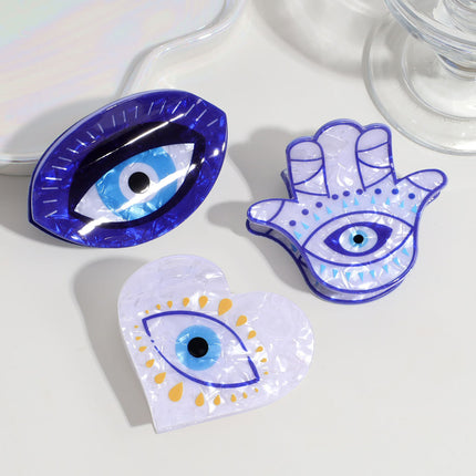 Cross-Border Fashion Sweet Flower Bow Clip Creative Little Fish Devil's Eye Shark Clip Hair Claw Hair Accessories Wholesale