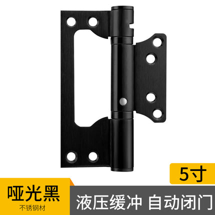 Invisible door spring female and female hinge slot-free with damping automatic door closing dark door artifact spring hinge