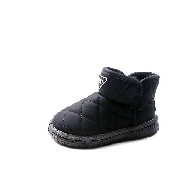 Children's Snow Boots 2025 Winter Style Boys' Fleece-Lined Thickened Short Boots Girls' Snow Cotton Toddler Baby Cotton Shoes Winter Boots