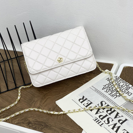 Cross-Border Small Fragrant Style Quilted Chain Bag New Fashion Versatile Small Square Bag Niche Bags Single Shoulder Crossbody Bag for Women