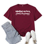 Burgundy (white font) / S