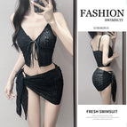 Black (three-piece set) / Please take photos for wholesale [one size fits all]