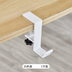 Adjustable hook, white, single hook - 1 piece
