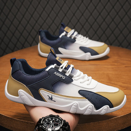 2025 New Summer Sneakers for Men, Breathable Casual Mesh Trendy Lightweight Korean Style Soft Sole Versatile Student Running Shoes